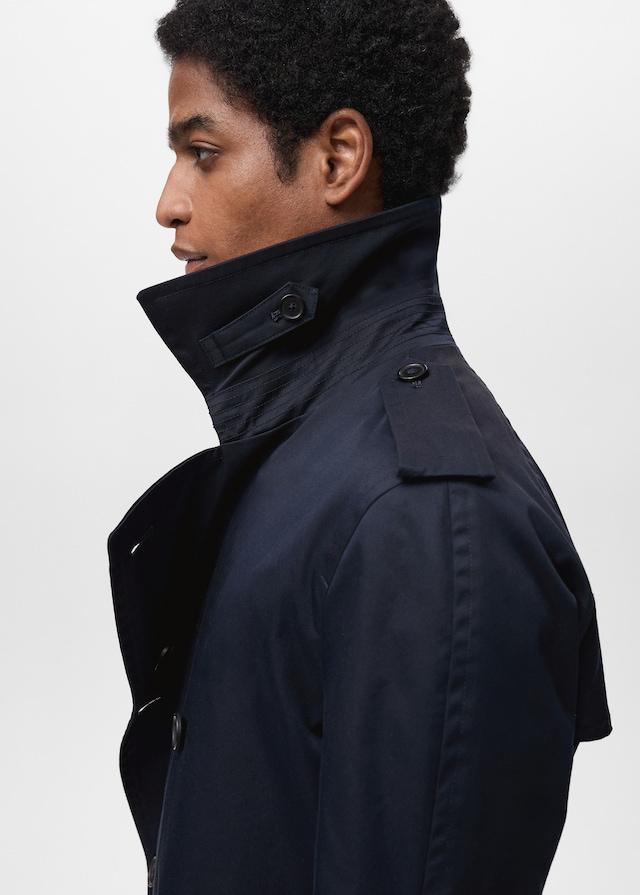 Mango Wasserabweisender Trenchcoat Mit Gürtel