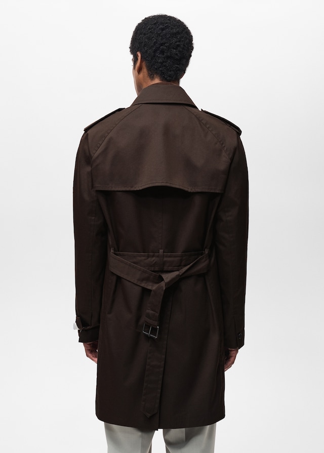 Mango Wasserabweisender Trenchcoat Mit Gürtel