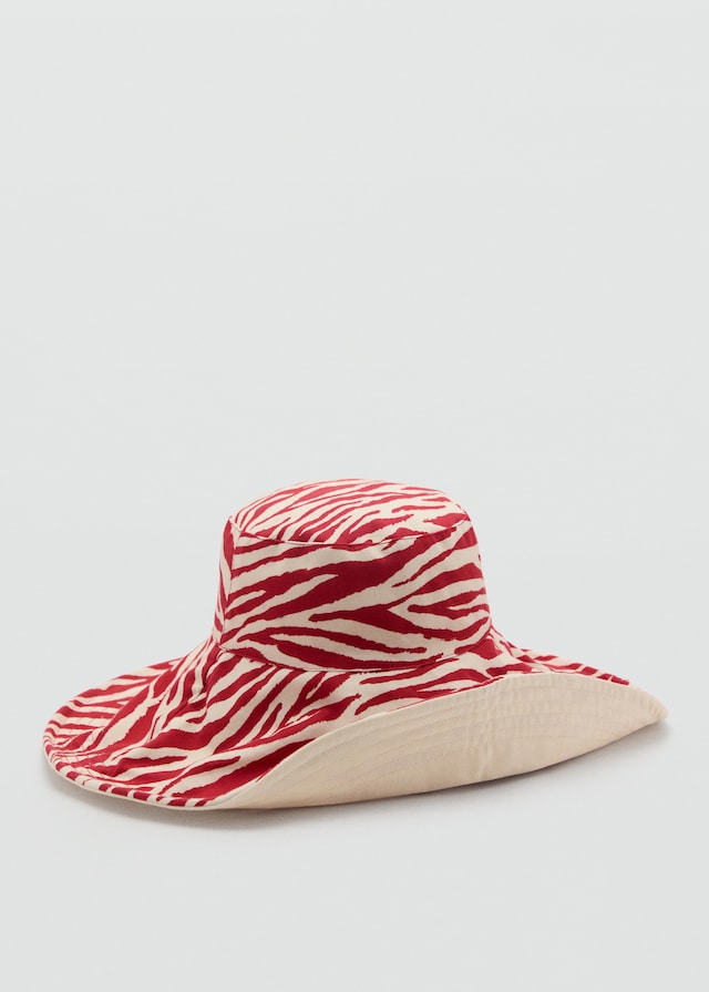 Mango Wendbarer Bucket Hat Mit Zebramotiv