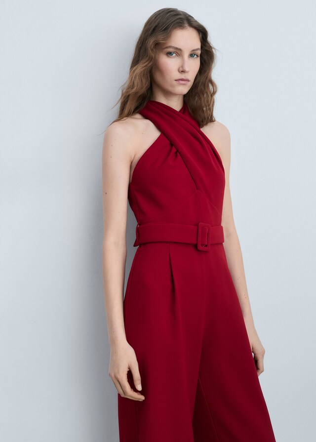 Mango Wickel-Overall mit Gürtel