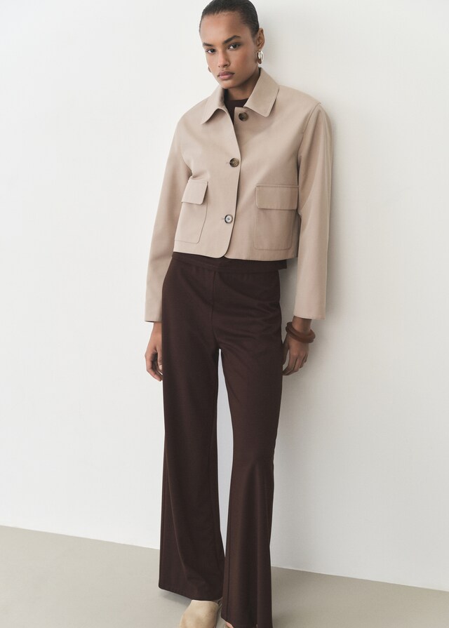 Mango Wideleg-Hose Mit Stretchbund