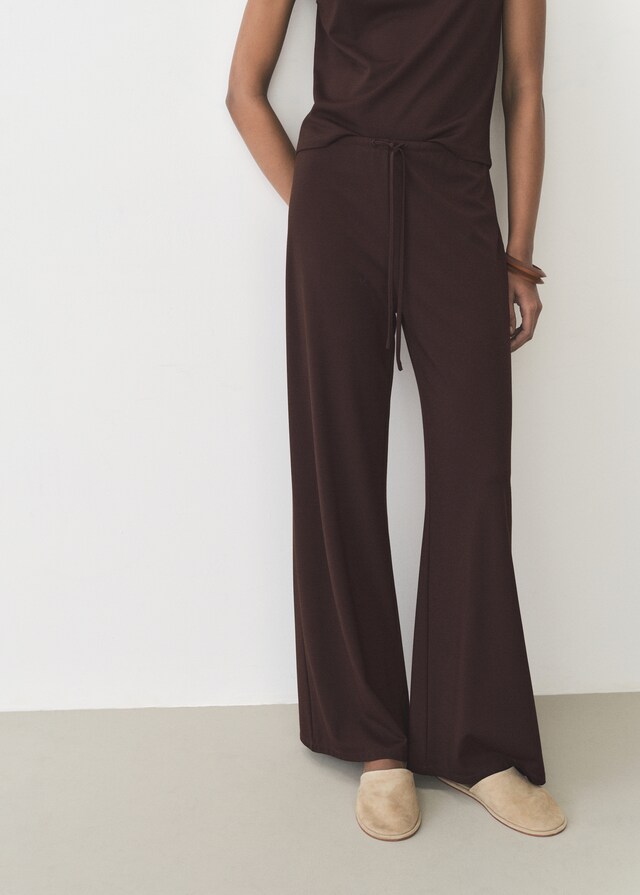 Mango Wideleg-Hose mit Stretchbund