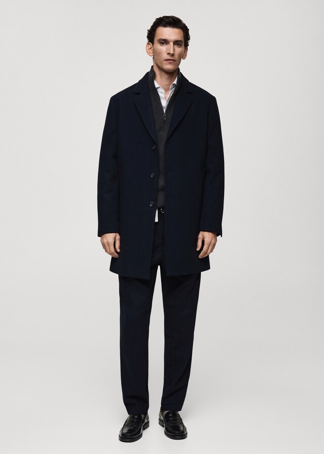 Mango Wollmantel Mit Gestepptem Innenfutter