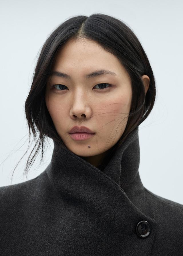 Mango Wollmantel Mit Gürtel