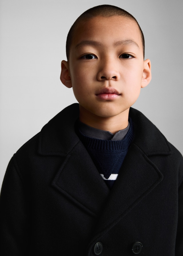 Mango Wollmantel Mit Knöpfen