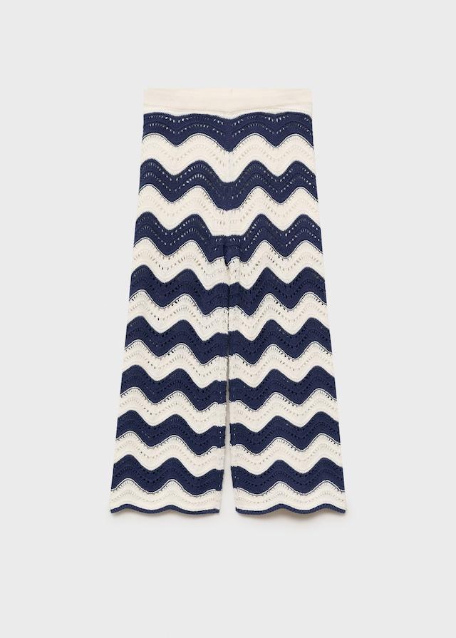 Mango Zickzack-Strickhose