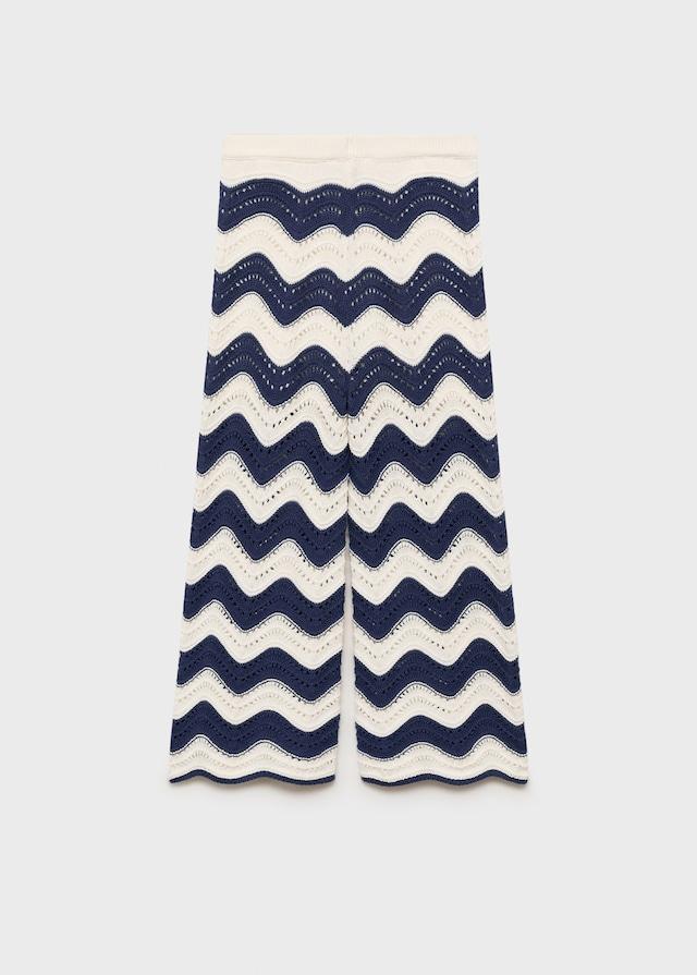 Mango Zickzack-Strickhose