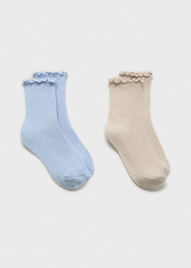 Mango Zweierpack Socken im Muster-Mix