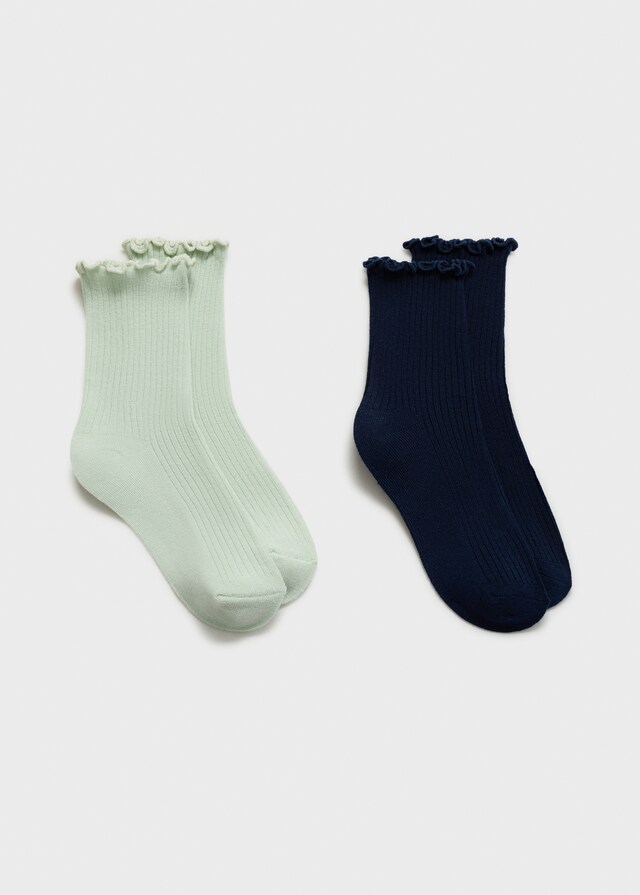 Mango Zweierpack Socken im Muster-Mix