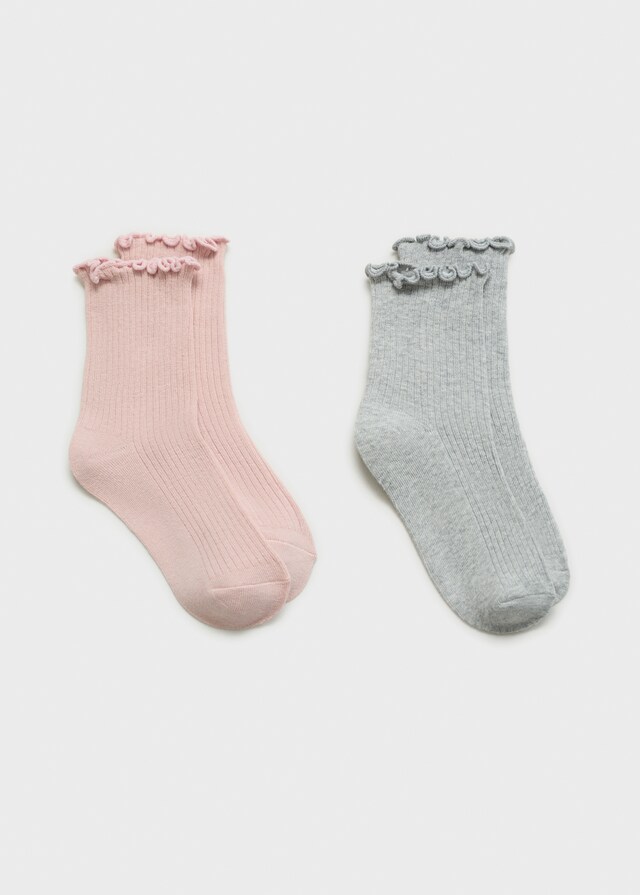 Mango Zweierpack Socken im Muster-Mix