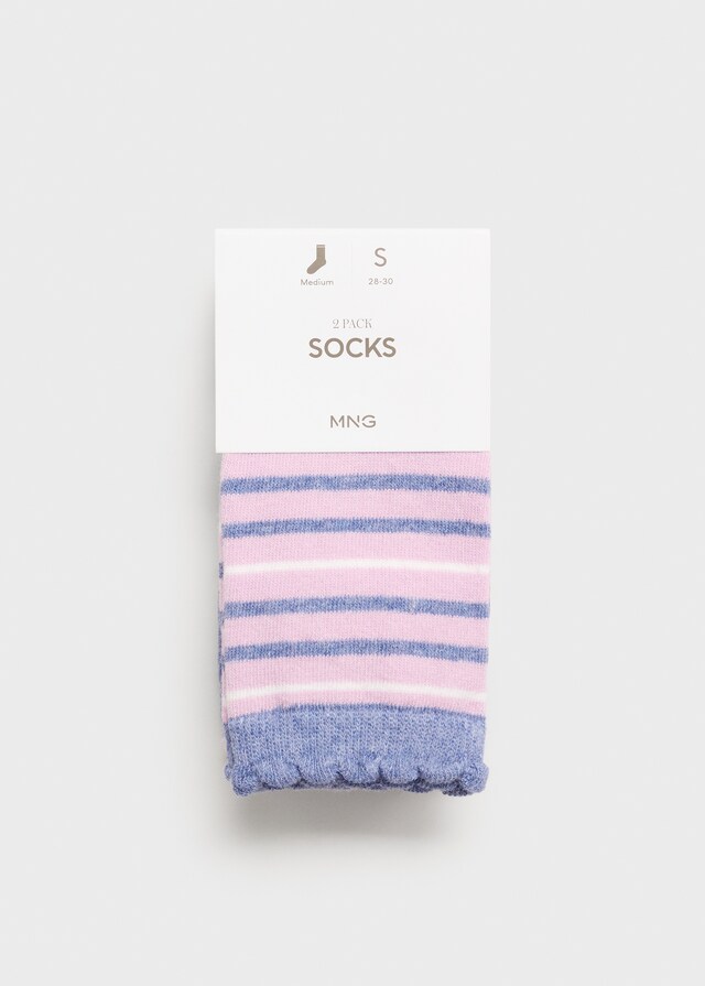 Mango Zweierpack Socken im Muster-Mix