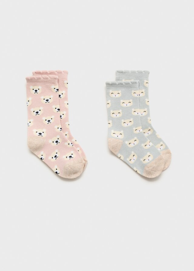 Mango Zweierpack Socken im Muster-Mix