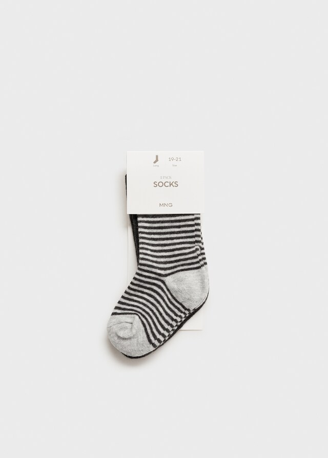 Mango Zweierpack Socken im Muster-Mix