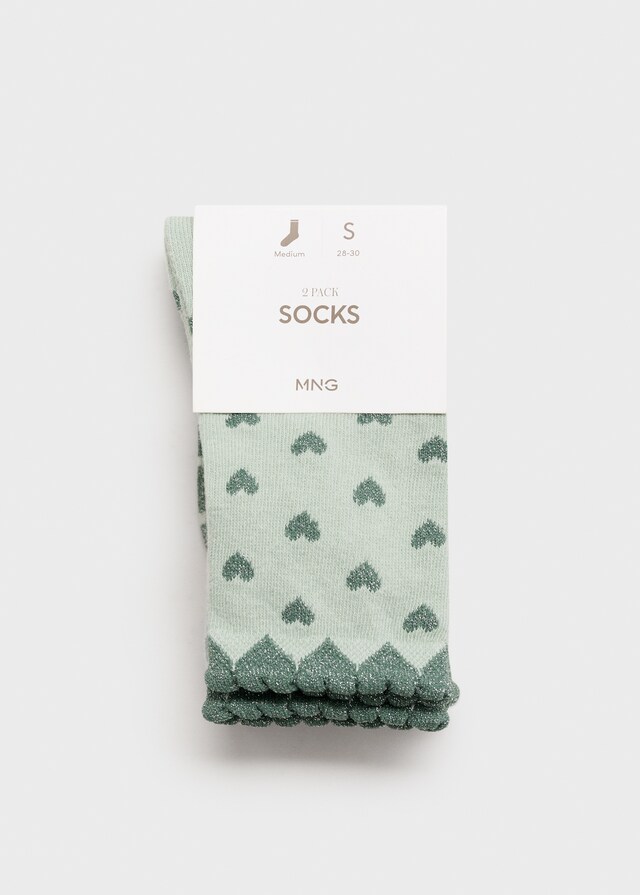 Mango Zweierpack Socken im Muster-Mix