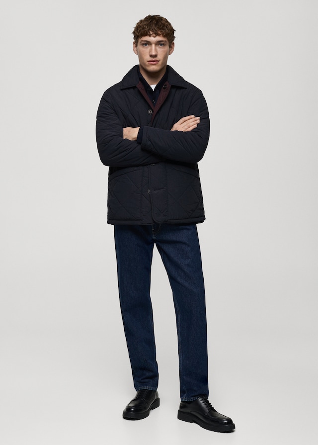 Mango Zweifarbige Wendejacke In Stepp-Optik