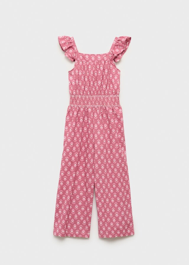 Mango Zweifarbiger Langer Jumpsuit