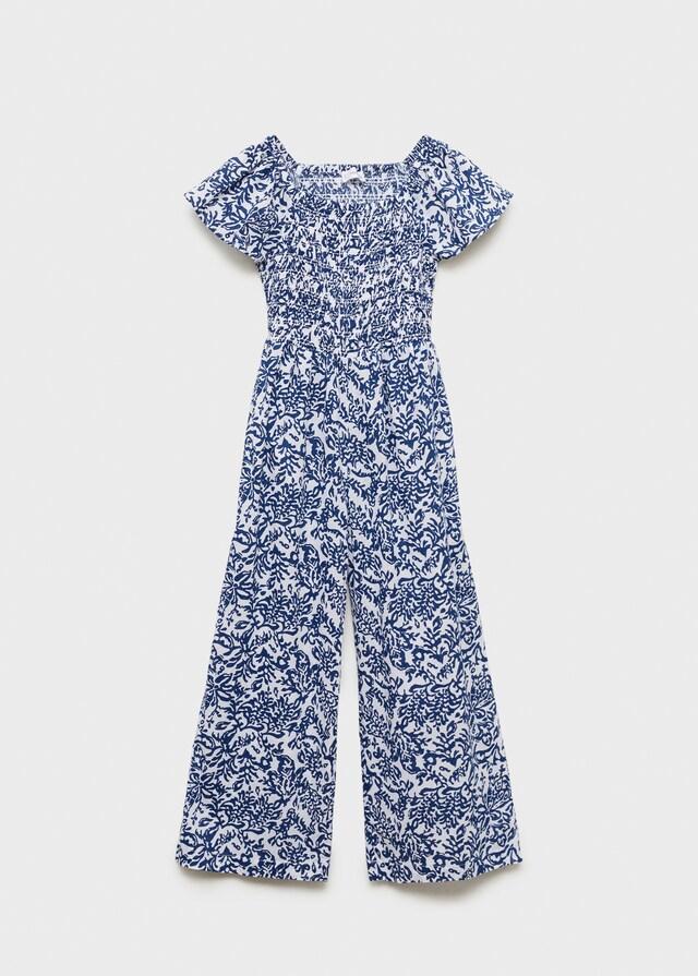 Mango Zweifarbiger Langer Jumpsuit