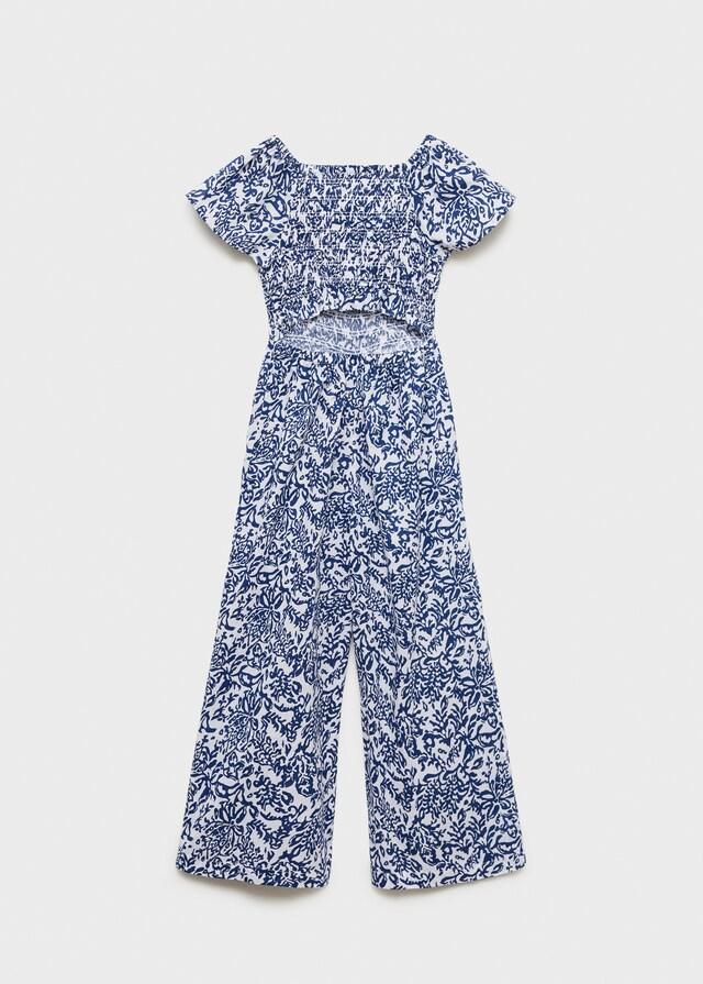 Mango Zweifarbiger Langer Jumpsuit