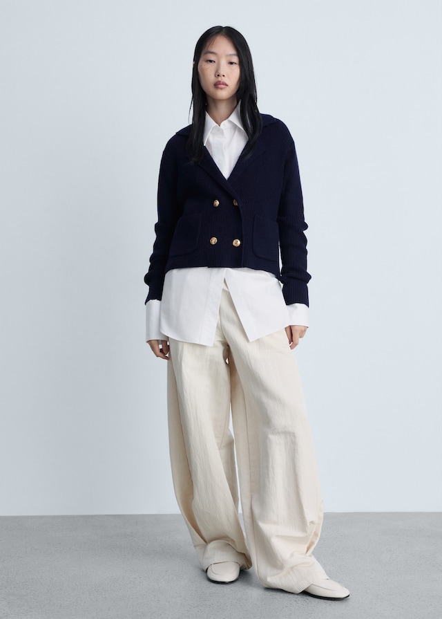 Mango Zweireihige Strickweste