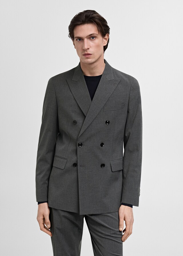 Mango Zweireihiges Slim-Fit-Sakko Mónaco