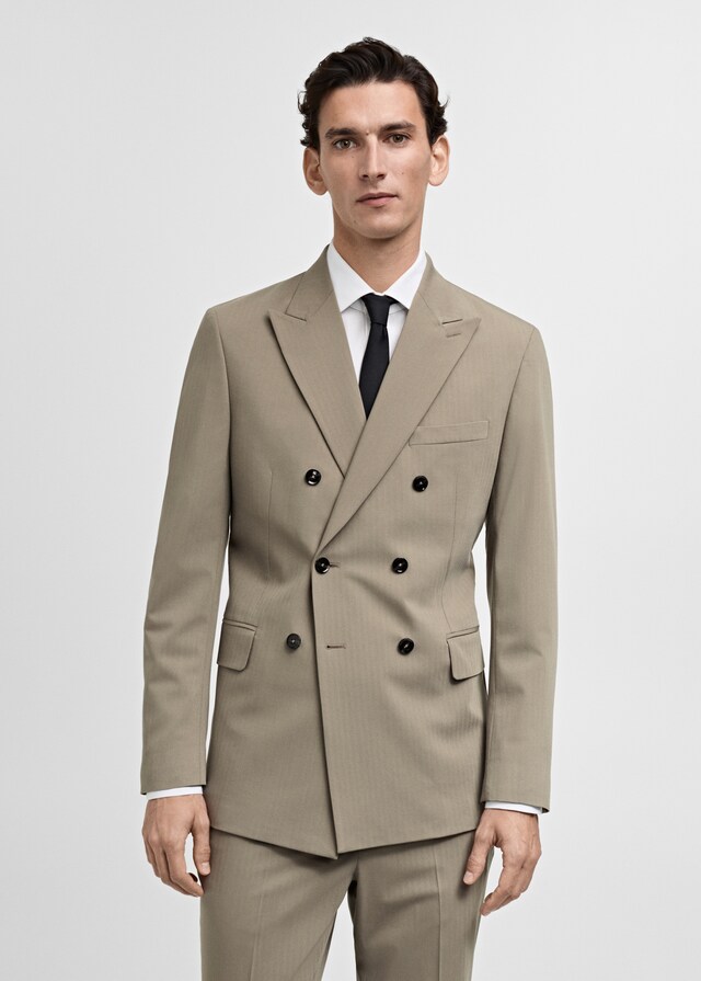 Mango Zweireihiges Slim-Fit-Sakko Mónaco