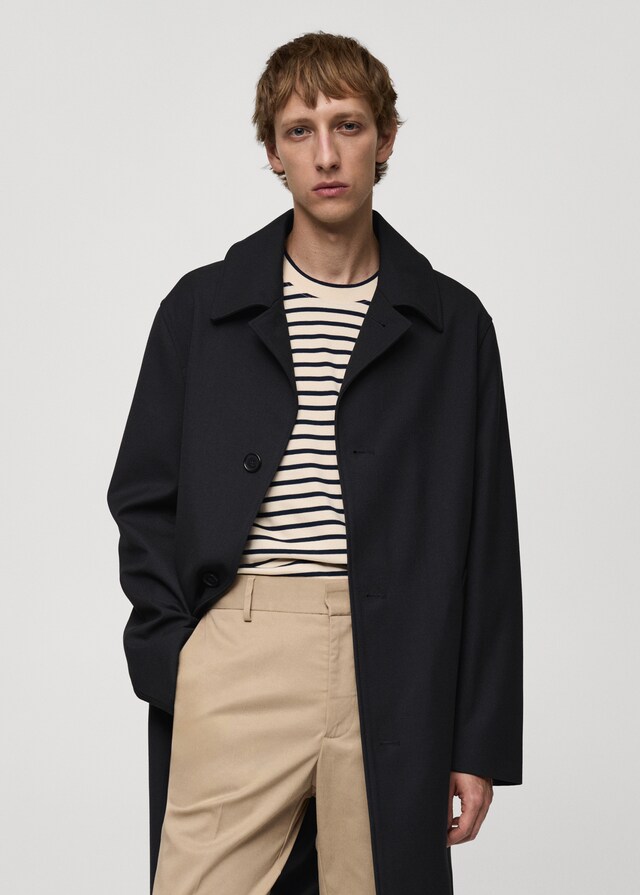 Mango Oversized-Trenchcoat aus Comfort-Stretch-Gewebe