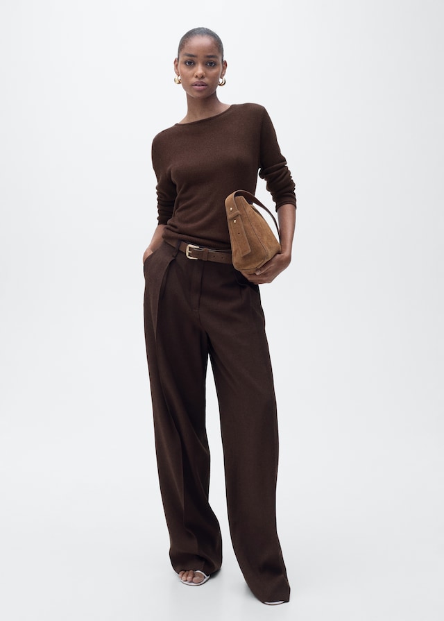 Mango Pullover Aus Leinengemisch Mit Bateau-Ausschnitt