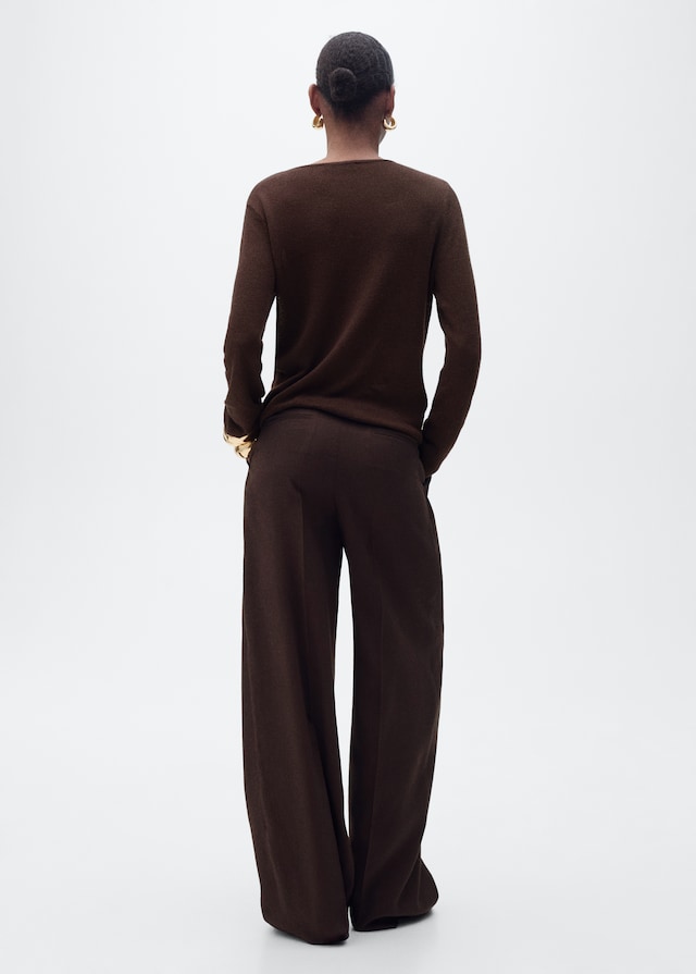 Mango Pullover Aus Leinengemisch Mit Bateau-Ausschnitt