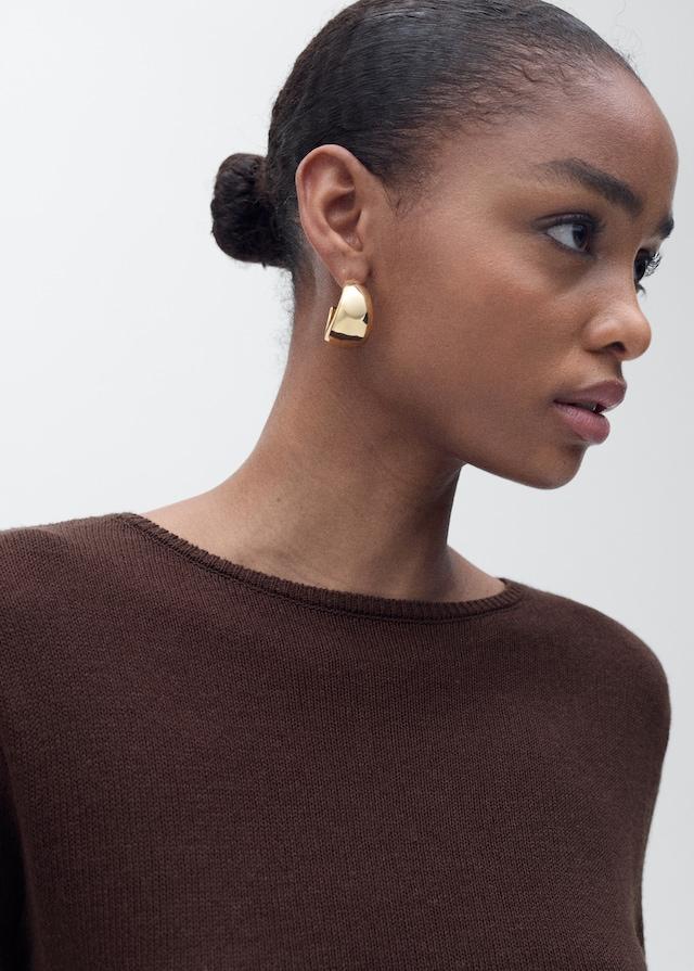 Mango Pullover Aus Leinengemisch Mit Bateau-Ausschnitt