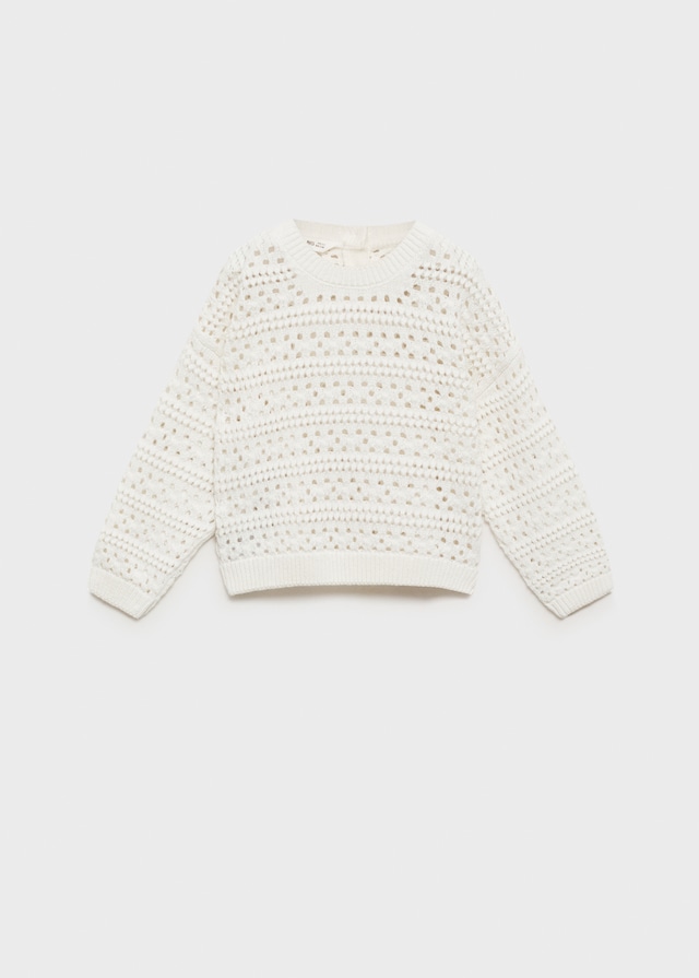 Mango Pullover Aus Recycling-Baumwolle Mit Lochmuster