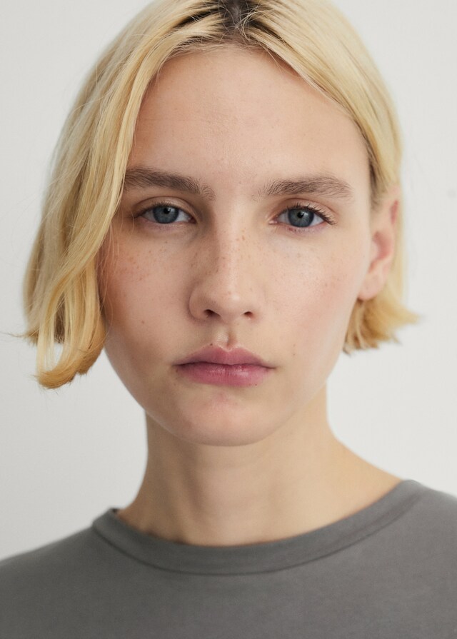 Mango Pyjama zwei Teile Baumwolle schlichtes Design