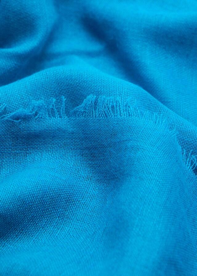 Mango Schal aus Leinenmischung mit ausgefransten Enden