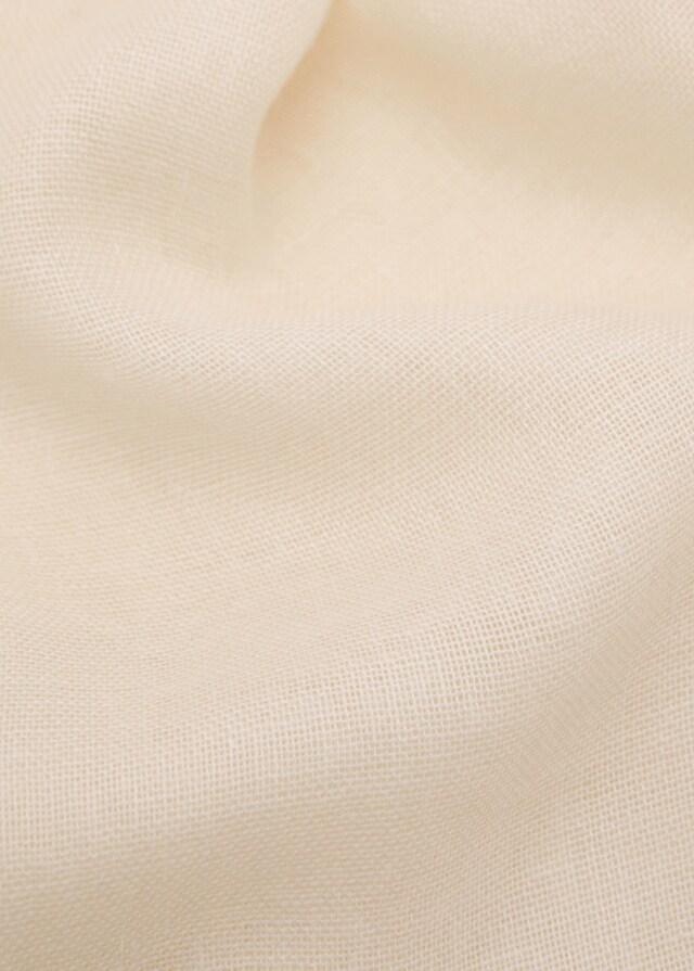 Mango Schal aus Leinenmischung mit ausgefransten Enden