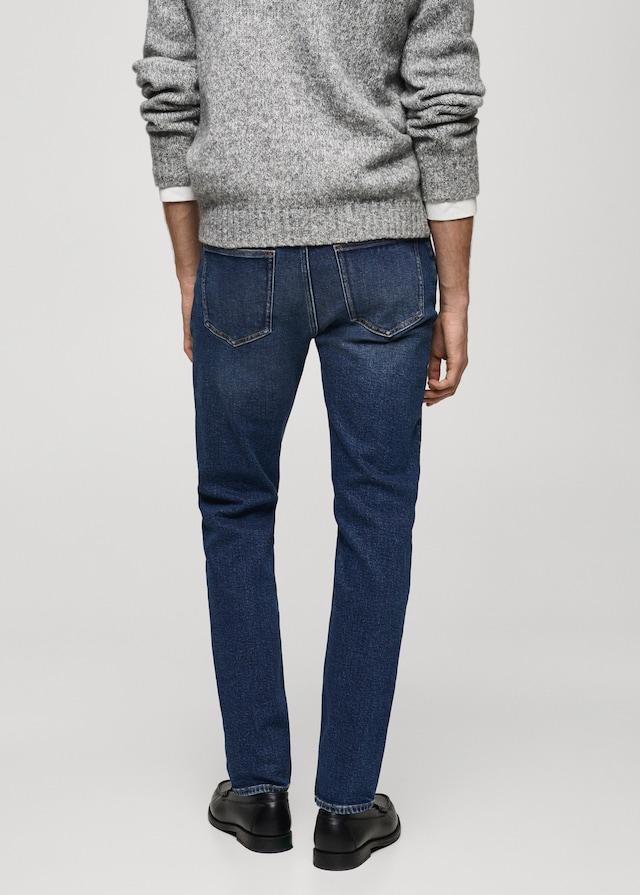 Mango Slim Fit-Jeans Jan Im Used-Look Mit Dunkler Waschung