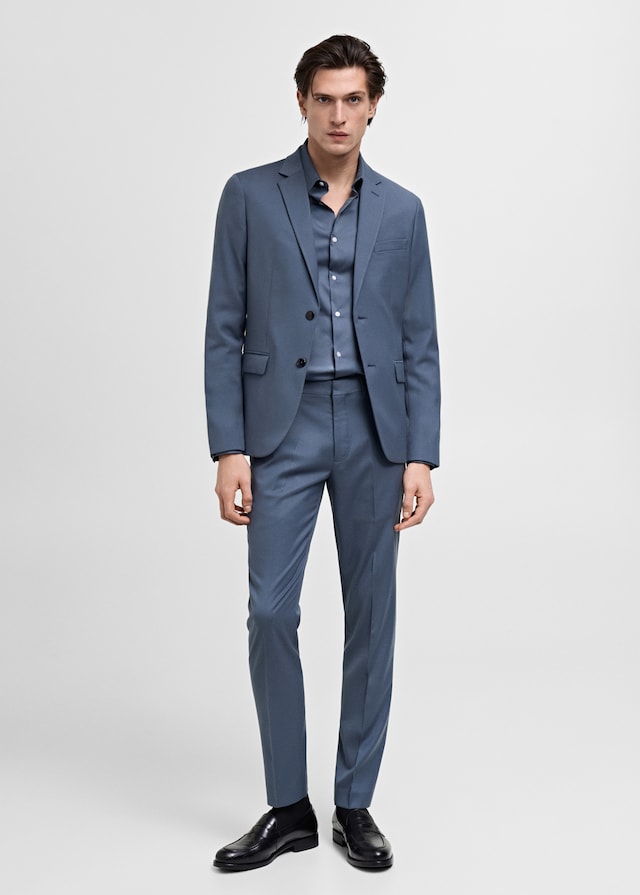 Mango Super Slim Fit-Anzugshemd Aus Baumwoll-Stretch