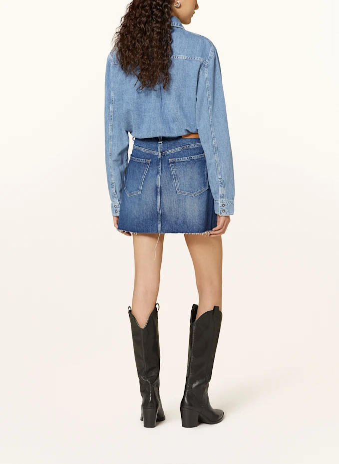 7 For All Mankind 7 For All Mankind Jeanskleid Mit Leinen