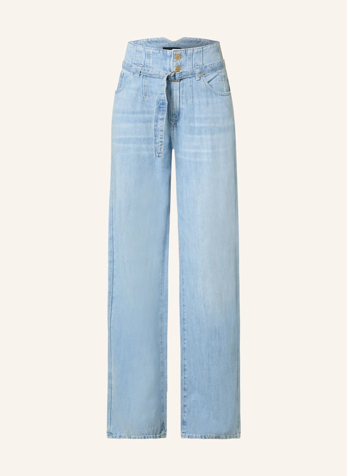 7 for all mankind 7 for all mankind Wide Leg Jeans mit Leinen