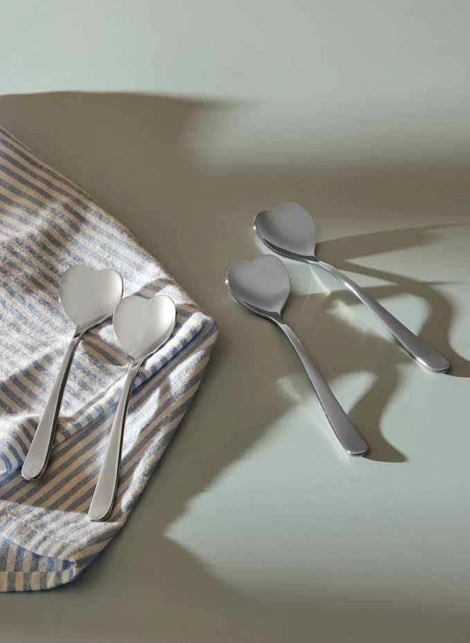 ALESSI ALESSI 2-tlg. Set: Henkelbecher TO Und Teelöffel BIG LOVE