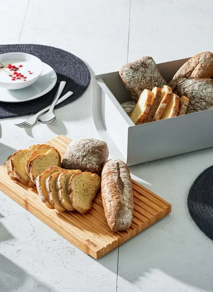 ALESSI ALESSI Brotkasten MATTINAHöhe: 14 Cm Breite: 34 Cm