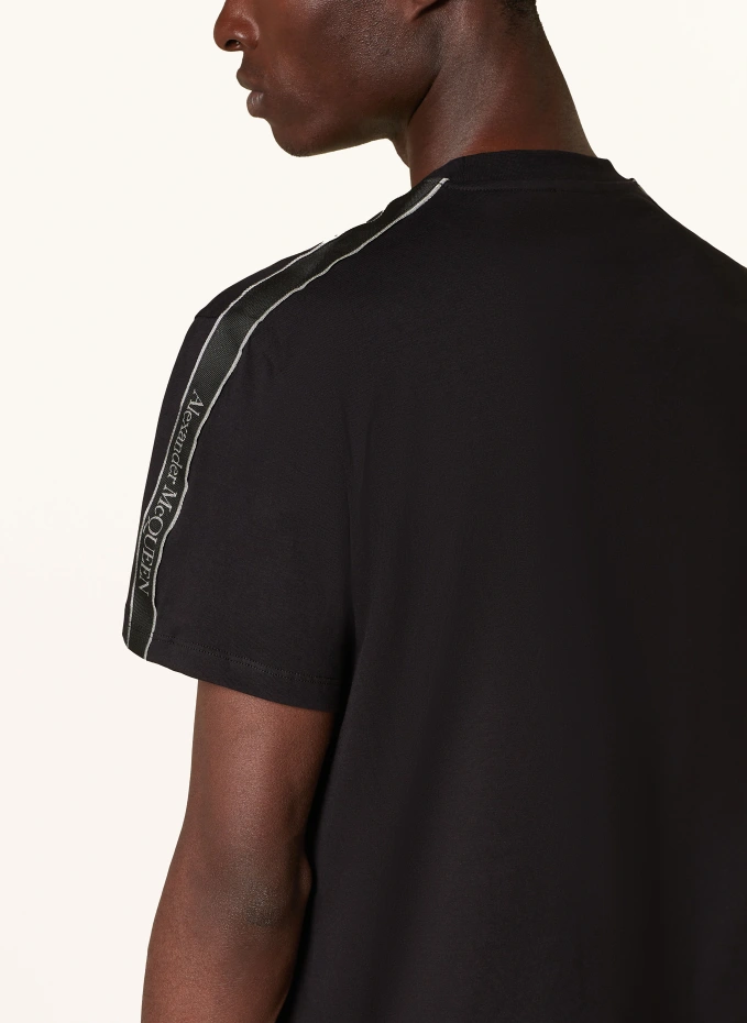 Alexander McQUEEN Alexander McQUEEN T-Shirt Mit Galonstreifen
