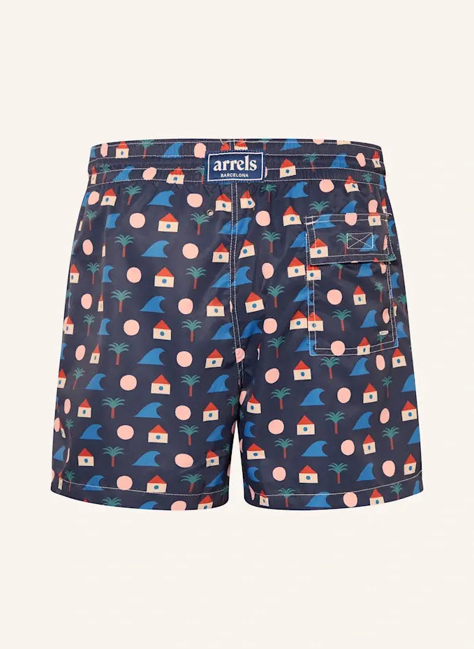 Arrels BARCELONA Arrels BARCELONA Badeshorts BLUE LA PLAGE × MATIAS LARRAIN