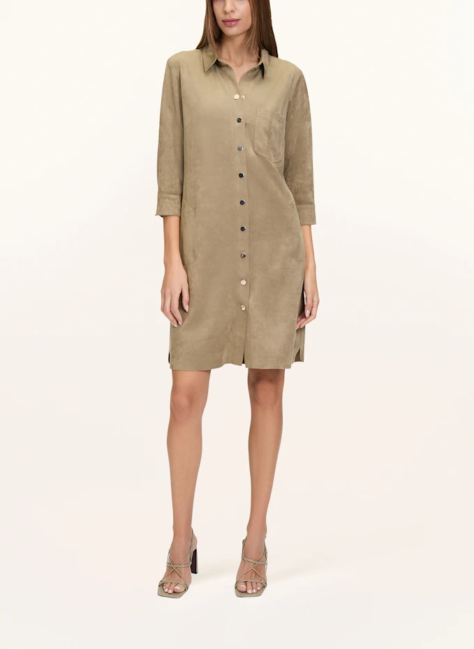 Betty Barclay Betty Barclay Kleid In Lederoptik Mit 3/4-Arm