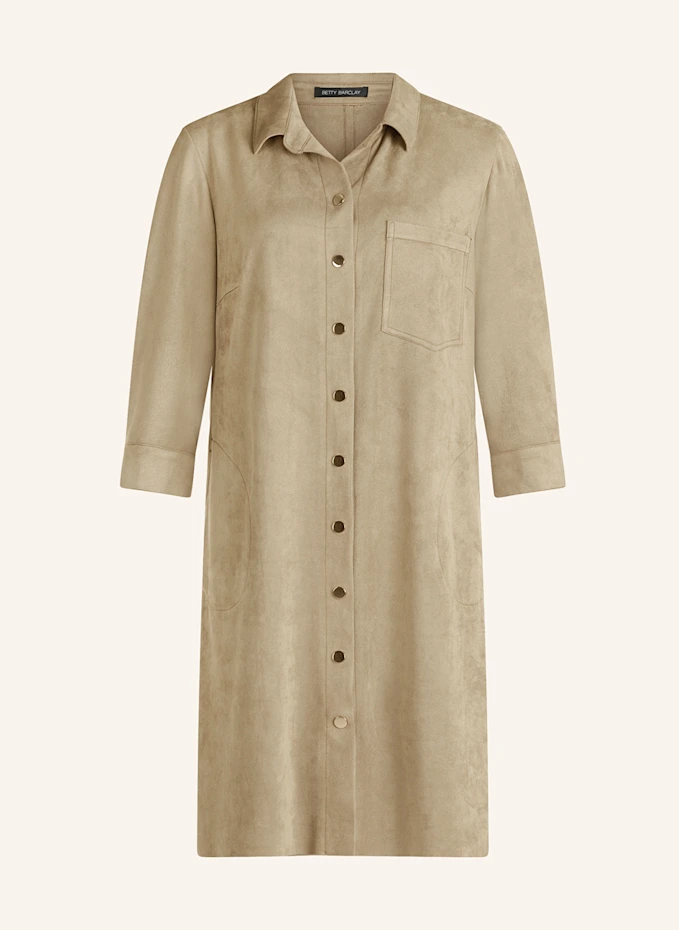 Betty Barclay Betty Barclay Kleid in Lederoptik mit 3/4-Arm