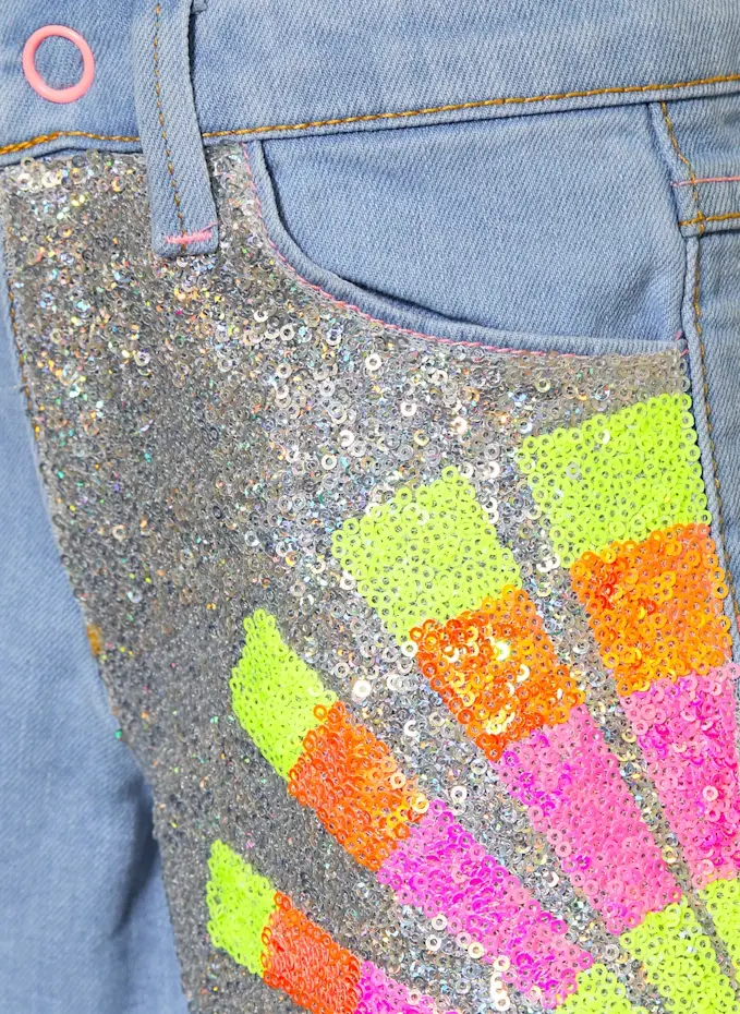 Billieblush Billieblush Jeansshorts Mit PaillettenKIDS