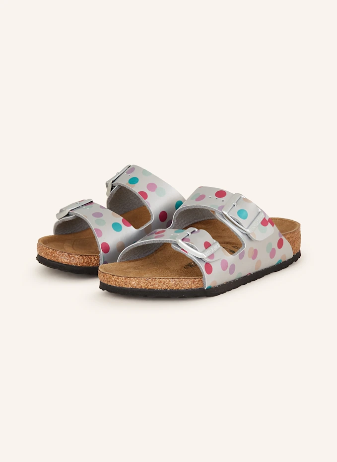 BIRKENSTOCK BIRKENSTOCK Pantoletten ARIZONA BIRCO-FLOR ELECTRIC METALLIC DOTSKIDS