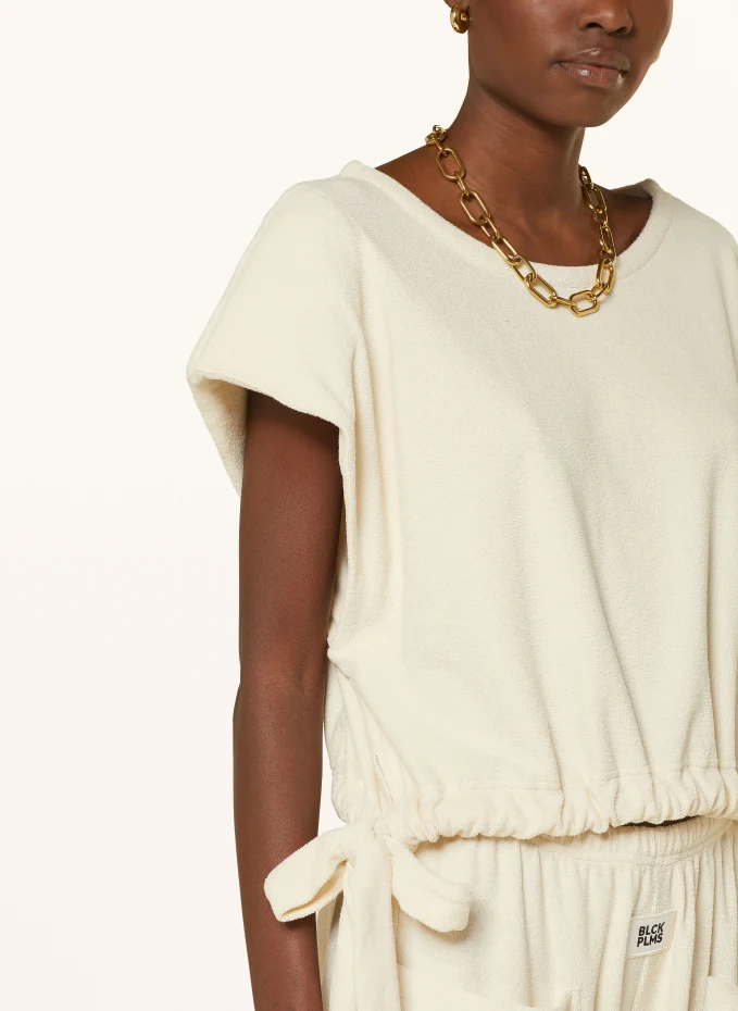 Black Palms Black Palms Cropped-Shirt Aus Frottee