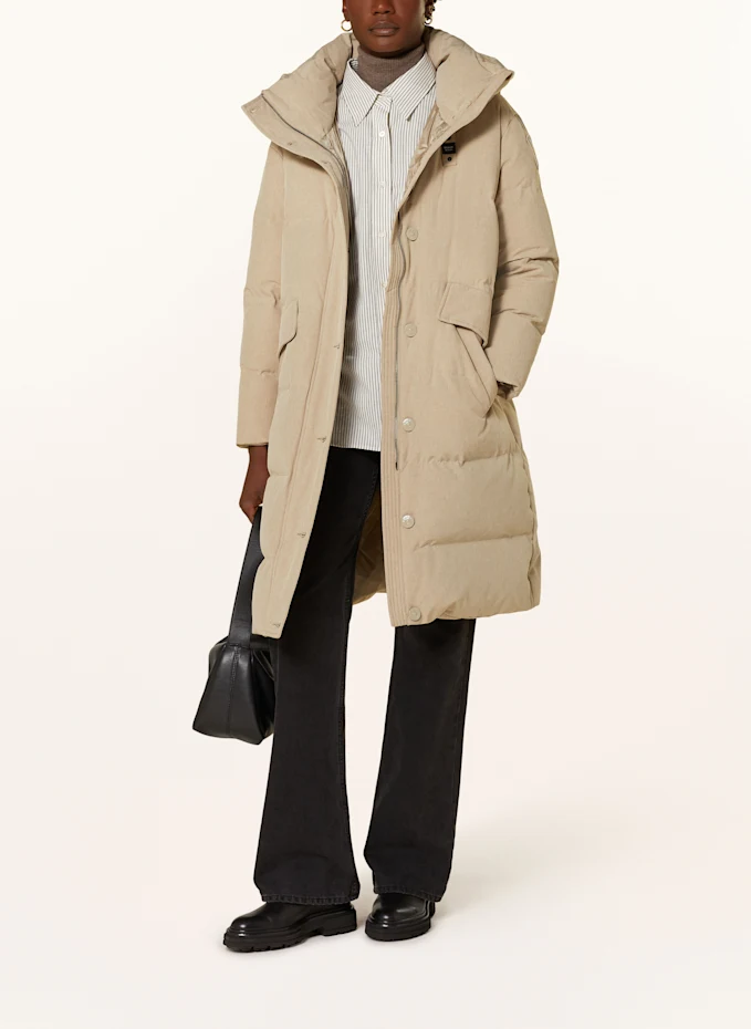 Blauer Blauer Daunenmantel LUCY