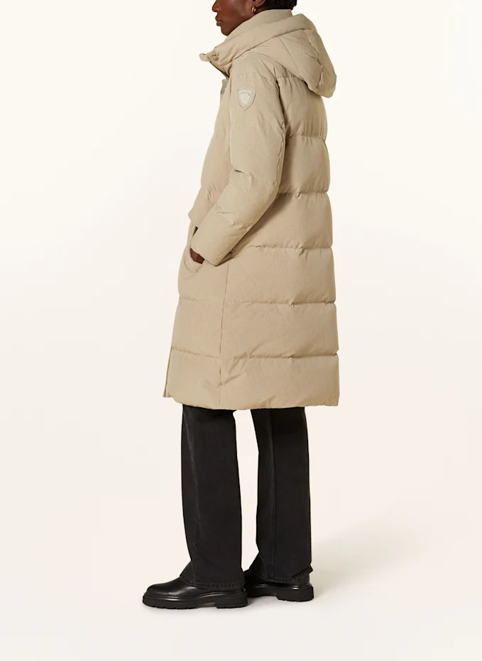 Blauer Blauer Daunenmantel LUCY