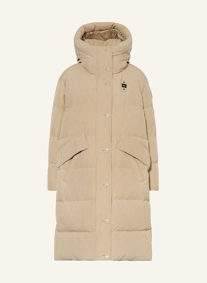 Blauer Blauer Daunenmantel LUCY