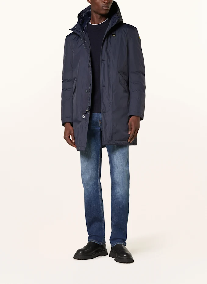 Blauer Blauer Jacke